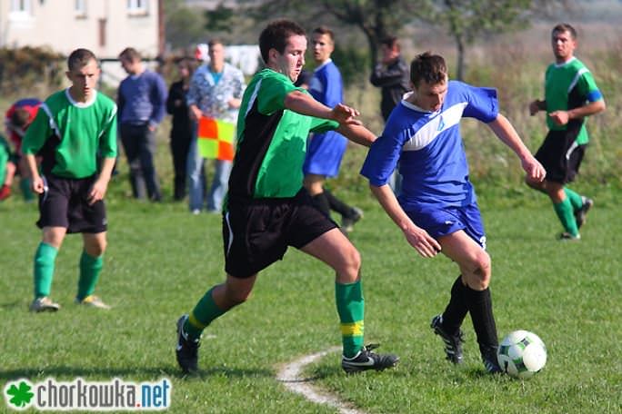 Z meczu Błękitni Żeglce - Iwełka Iwla (10.10.2010)