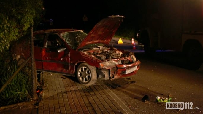 Honda dachowała w Kobylanach