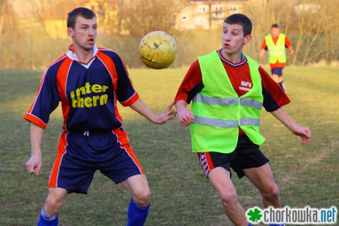 Z meczu sparingowego Nafta Chorkówka - Orzeł Faliszówka (24.03.2010)
