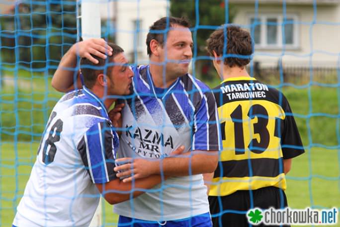 Z meczu Polonia Kopytowa - Maraton Tarnowiec (06-07-2010)