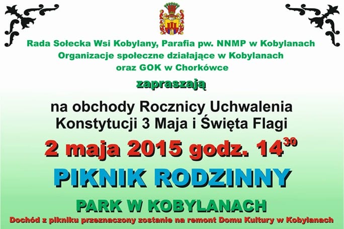 Piknik Rodzinny w Kobylanach - zaproszenie