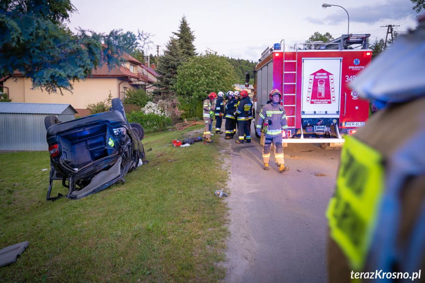 Wypadek w iwoniczu na Długiej