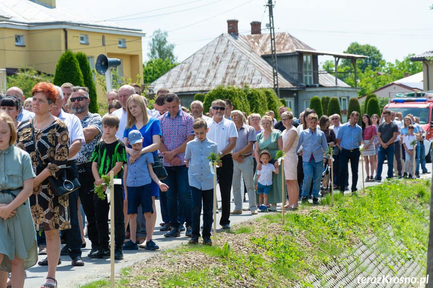 Procesja Bożego Ciała w parafii Zręcin