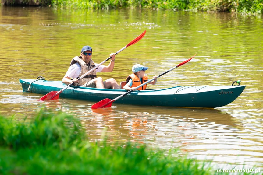 Na kajakach uczcili wizytę Jana Pawła II na ziemi krośnieńskiej