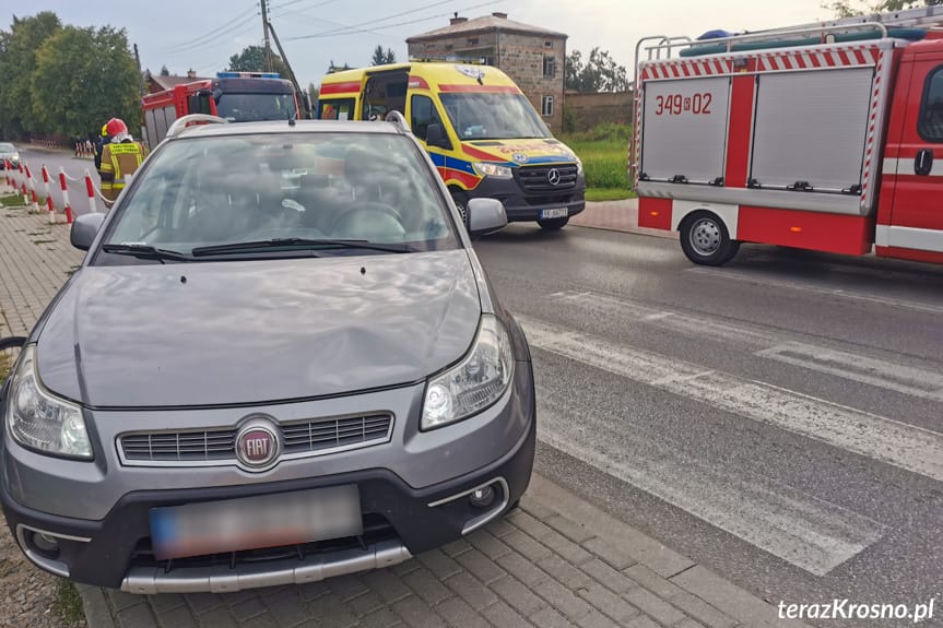 Potrącenie pieszego w Zręcinie