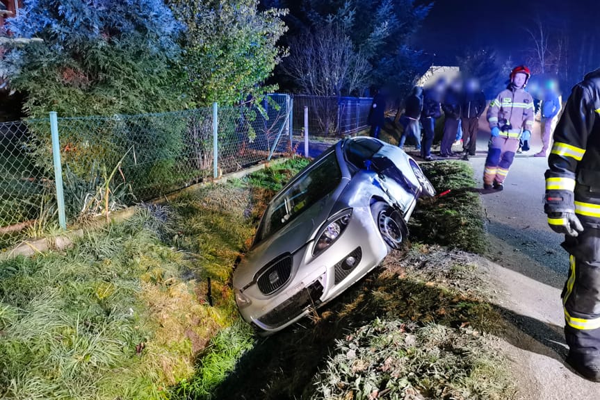 Zderzenie dwóch samochodów w Chorkówce