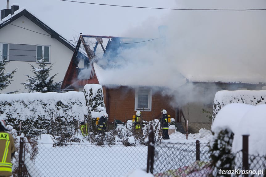 Pożar domu w Krościenku Wyżnym