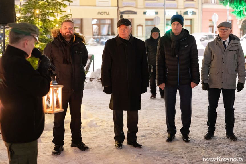 Wigilia na rynku w Krośnie