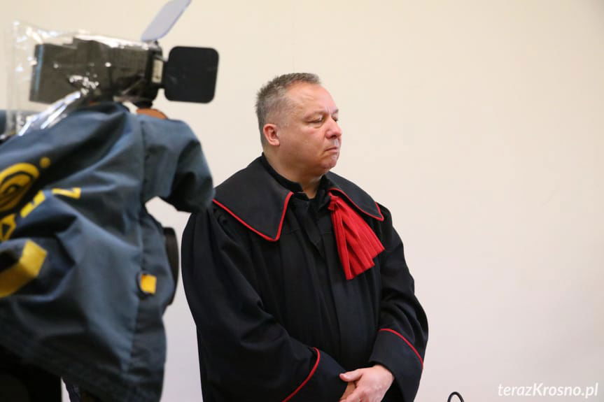 Ogłoszenie wyroku w sądzie w Krośnie