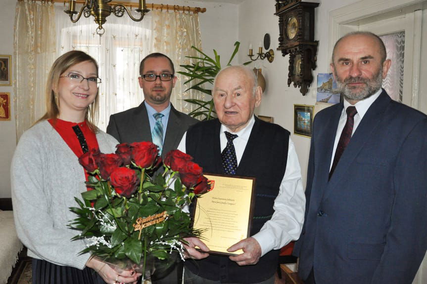 Przedstawiciele zarządu dzielnicy polanka u Jana gurgacza