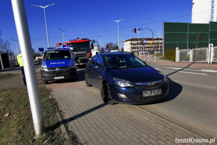 Potrącenie pieszego w Krośnie