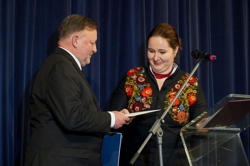 Zbigniew Ungeheuer odbiera nominację