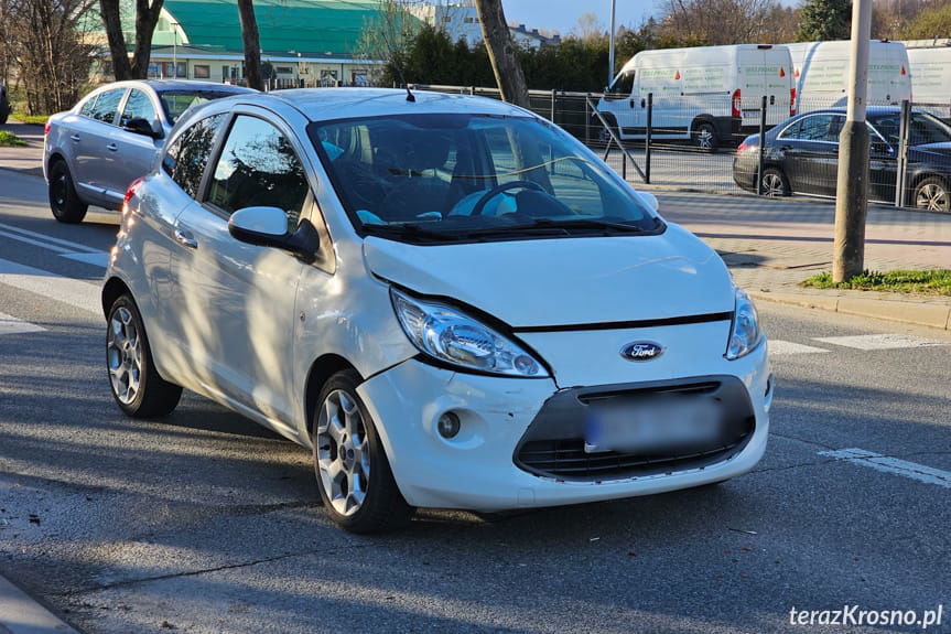 uszkodozny fodr po kolizji w Krośnie