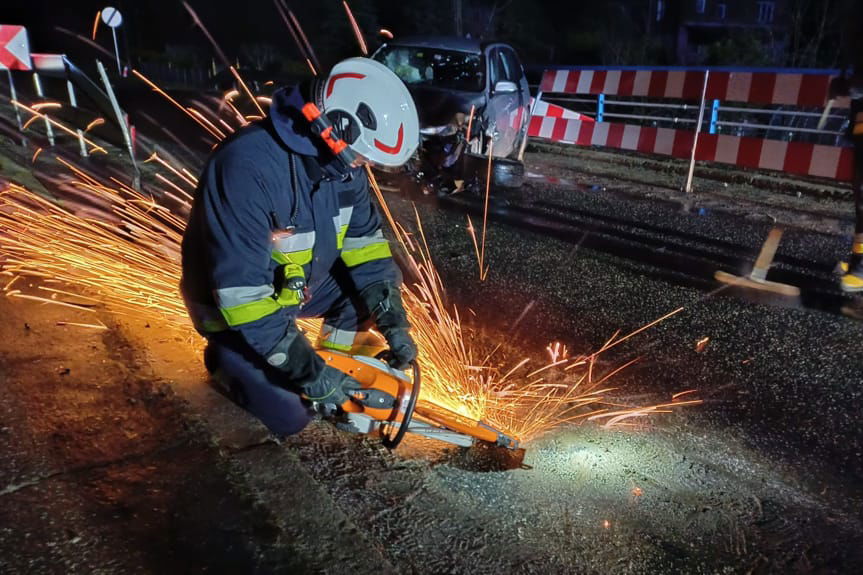 Kolizja BMW w Woli Niżnej