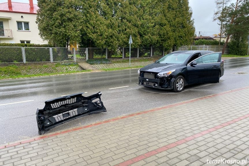 Zderzenie kii z fiatem w Iwoniczu