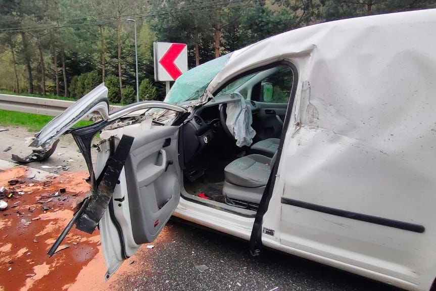 Wypadek na DK 19 w Wyżnem