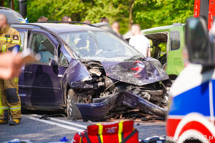 Wypadek w Niebylcu na DK19