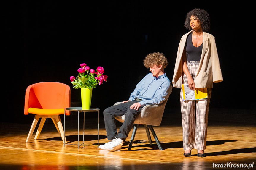 Inscenizacja uczniów Budowlanki z okazji jubileuszu