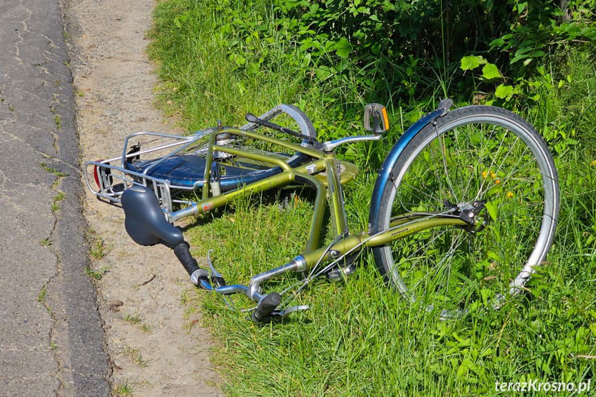Wypadek w Iwoniczu na ulicy Kmiecie