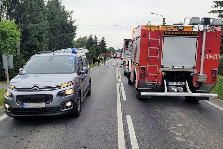 Wypadek w Nowosielcach. Ranny 75-latek