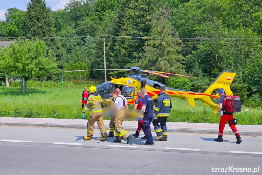 Królik Polski. Mężczyzna spadł z dachu
