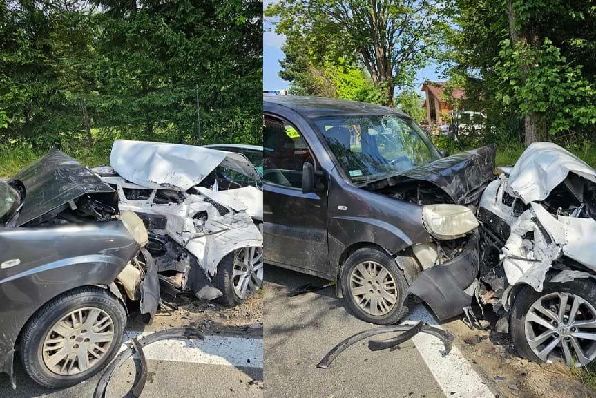 Poważny wypadek na DW984