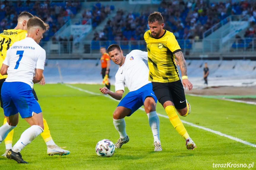 Z meczu Karpaty Krosno - Wieczysta Kraków