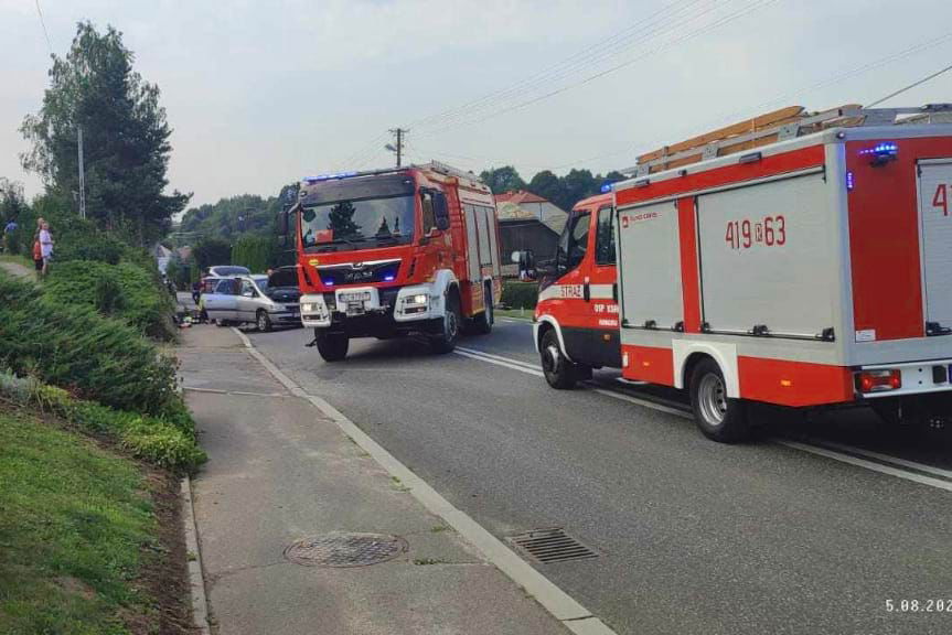 kolizja w Humniskach