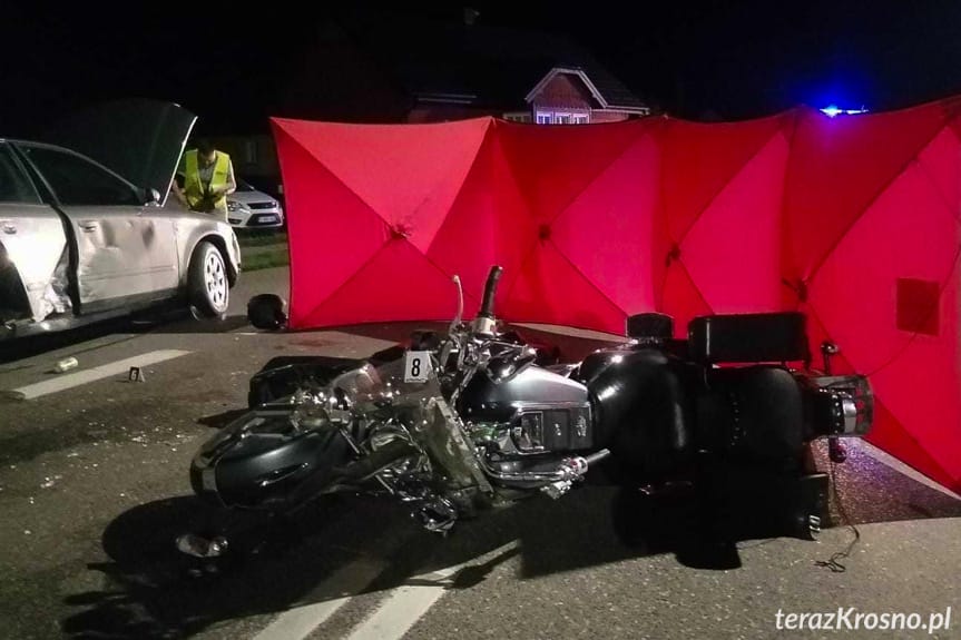 Stara Wieś. Śmiertelny wypadek motocyklisty