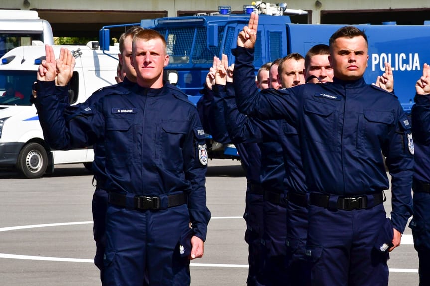 złożenie ślubowania policjantów