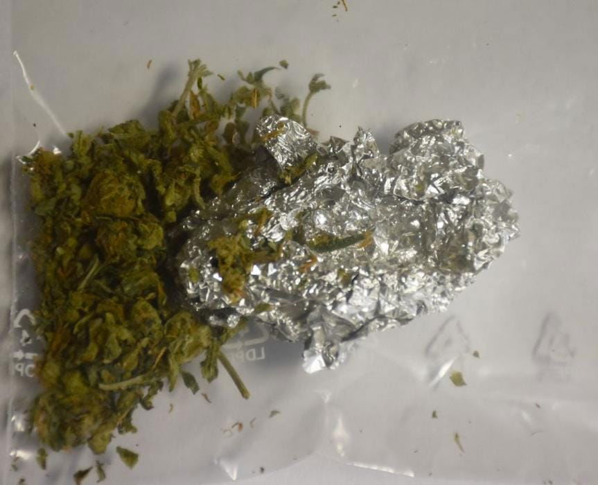 Znalezione narkotyki przez policjantów