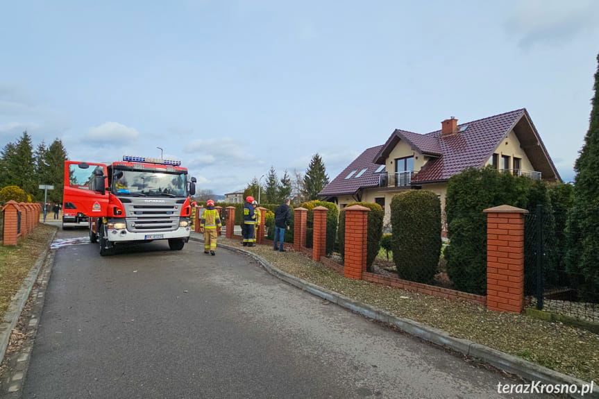 Pożar tui w Krośnie przy Długiej