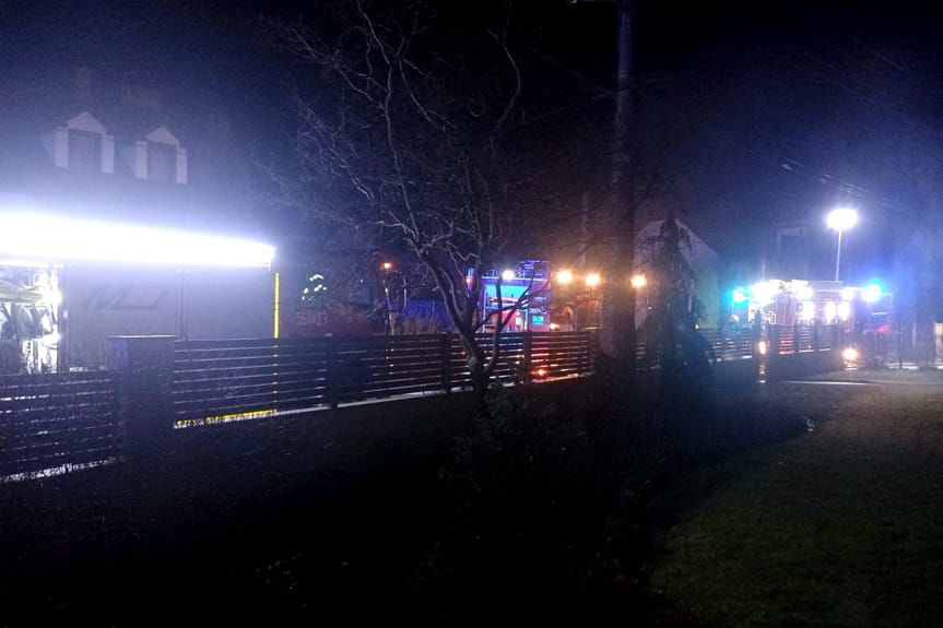 Pożar pensjonatu w Łętowni