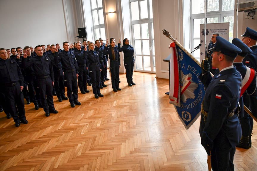 ślubowanie policjantów w Rzeszowie