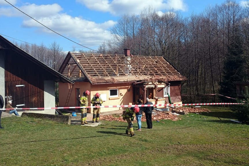 Wybuch gazu w Oparówce