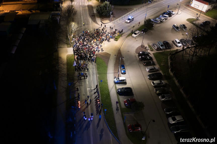 Droga Krzyżowa w Krośnie z drona