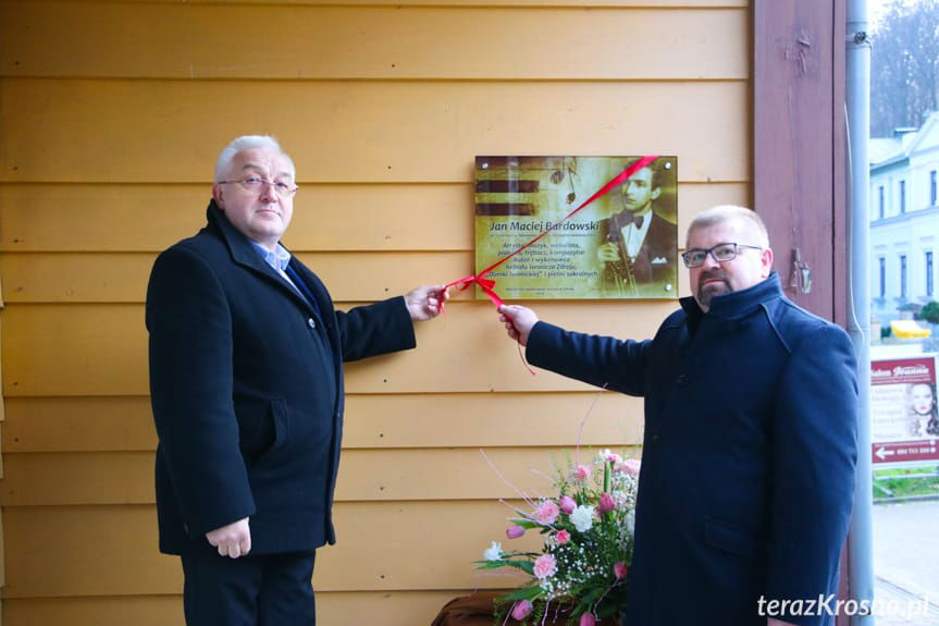 odsłonięcie tablicy w Iwoniczu-Zdroju