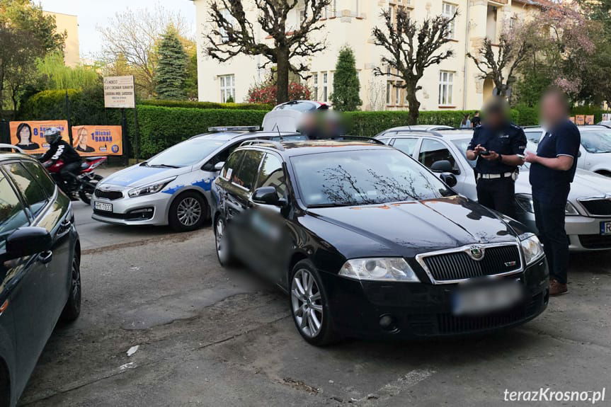 Kolizja na Staszica w Krośnie