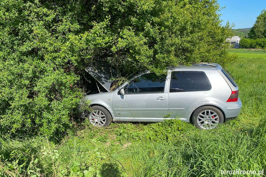 Zderzenie trzech samochodów w Wojaszówce