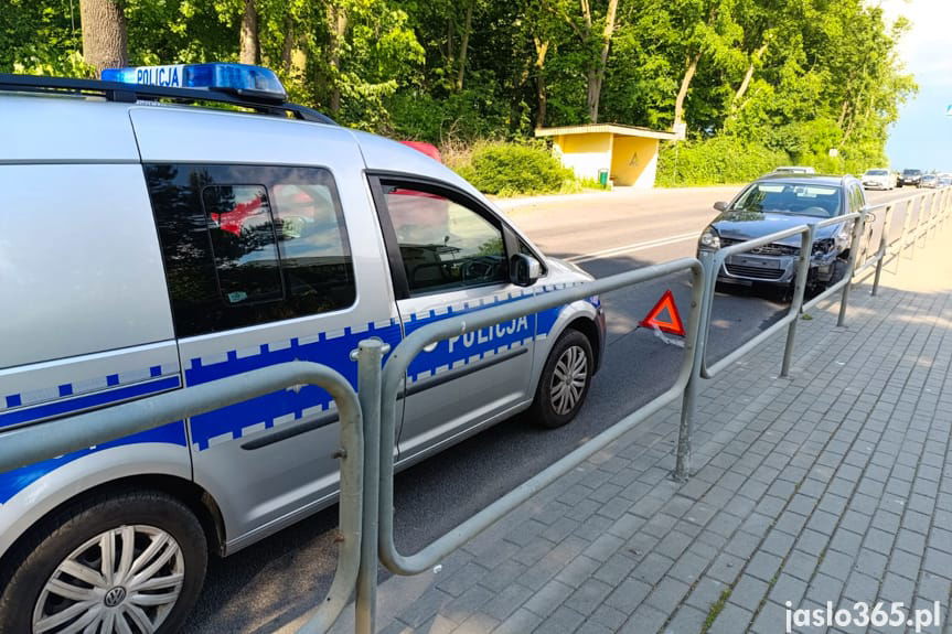 Zderzenie samochodów w Szebniach