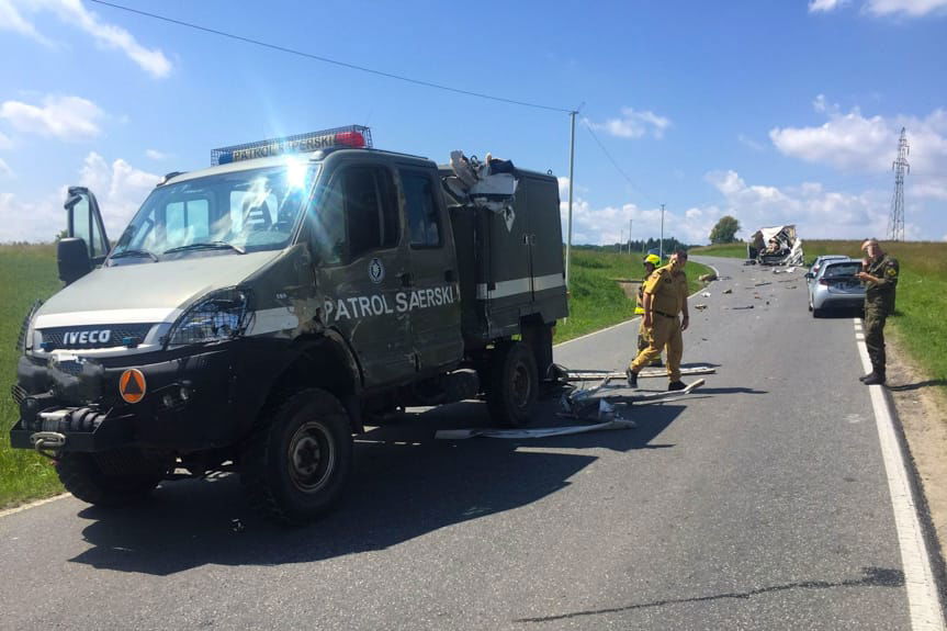 wypadek w Humniskach