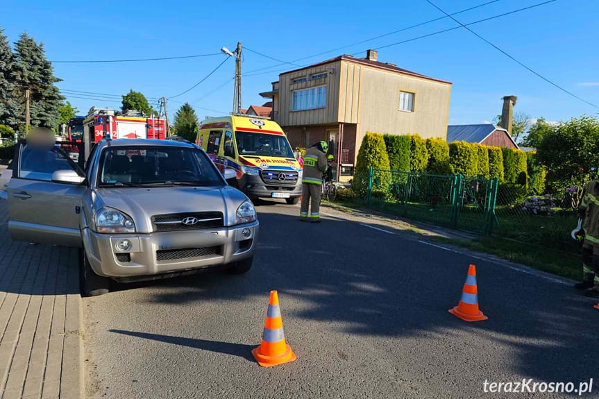 Dobieszyn. Potrącenie rowerzystki