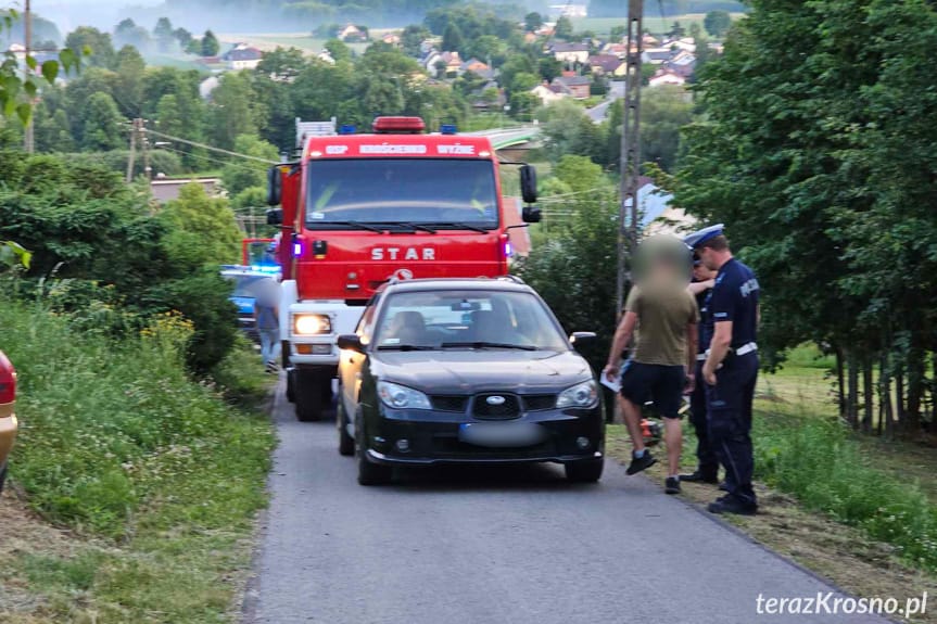 Potrącenie pieszego w Krościenku Wyżnym