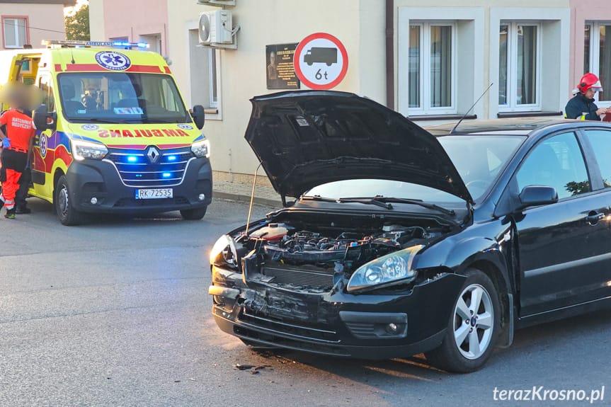 Głowienka. Zderzenie dwóch samochodów