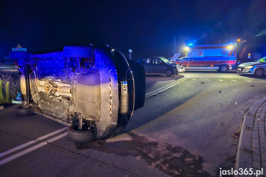 Wypadek w Jaśle na DK28