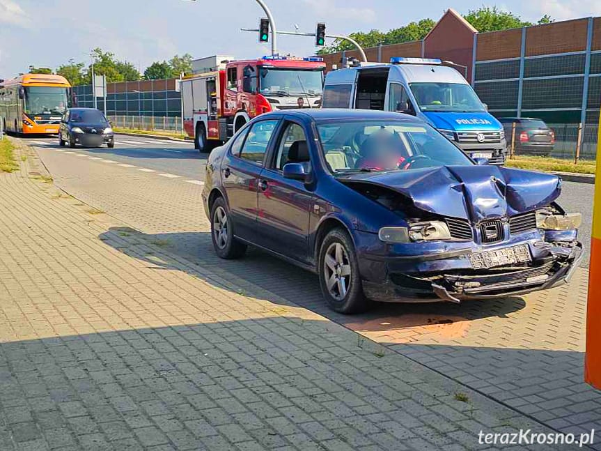Kolizja trzech samochodów na Podkarpackiej