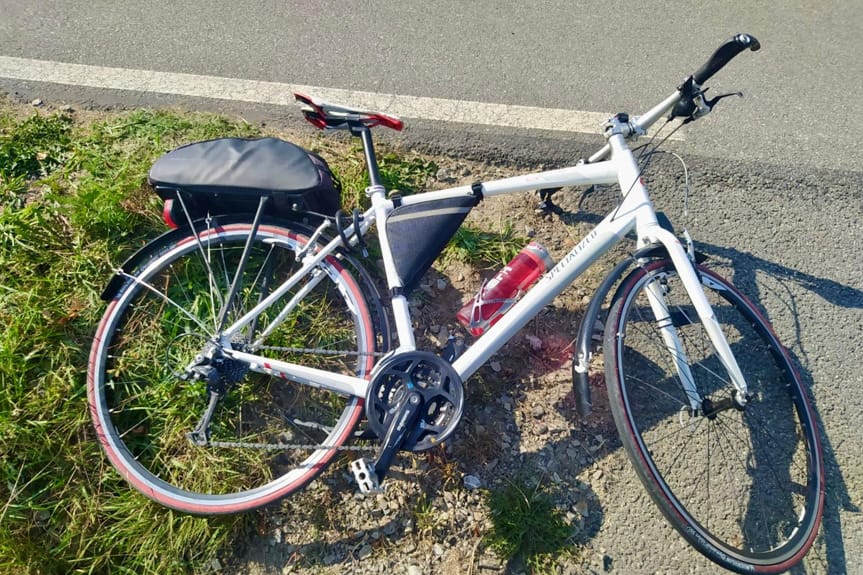 Wypadek w Orzechówce. Poszkodowany 37-letni rowerzysta