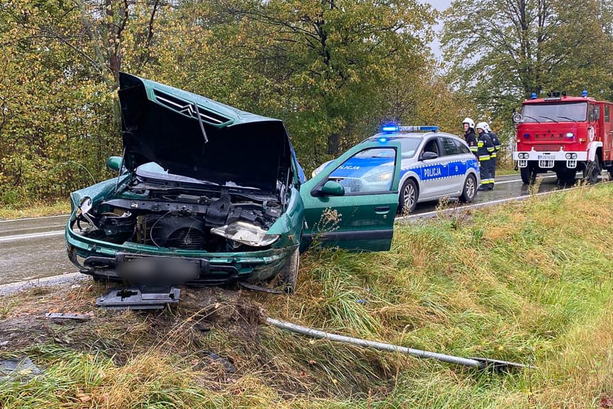 Wypadek na DW 993 w Pielgrzymce