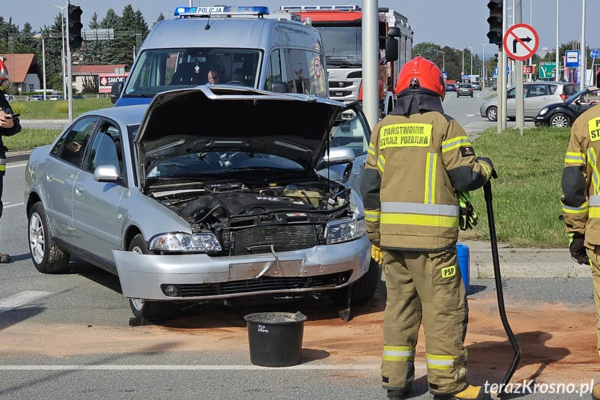 Krosno. Zderzenie dwóch samochodów