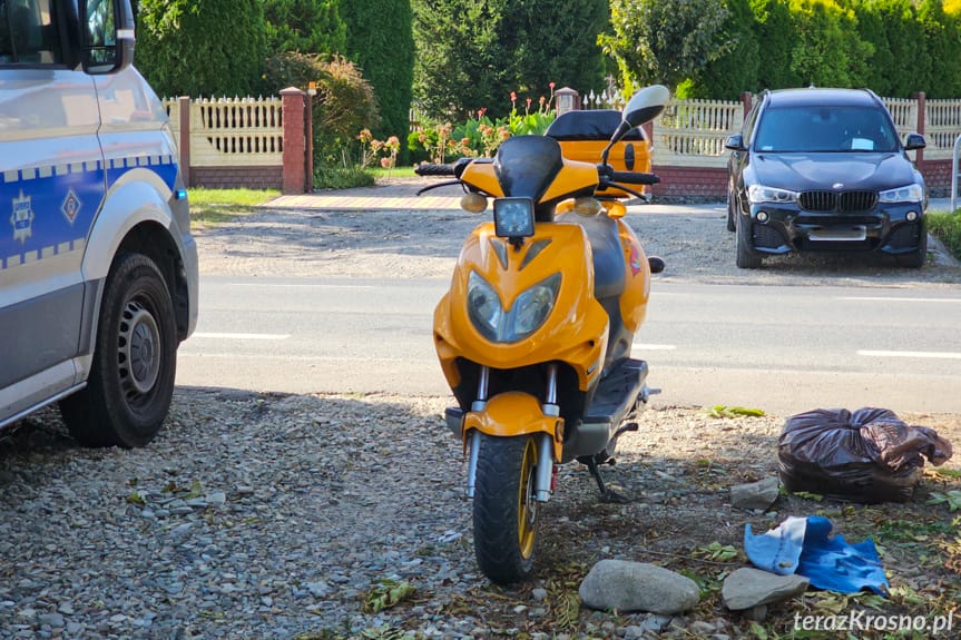 Stracił panowanie nad motorowerem